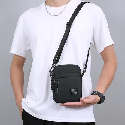 Men's Bag, Available In Single Shoulder Or Cross-body Design, Suitable For Daily Use During School. Made Of Nylon Material