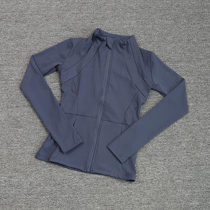 Women's Sport Zip Jacket – Quick-Dry Breathable Running & Yoga Top
