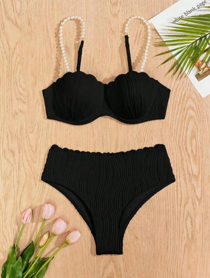 Sexy White Black Bikini Set 2026 Women