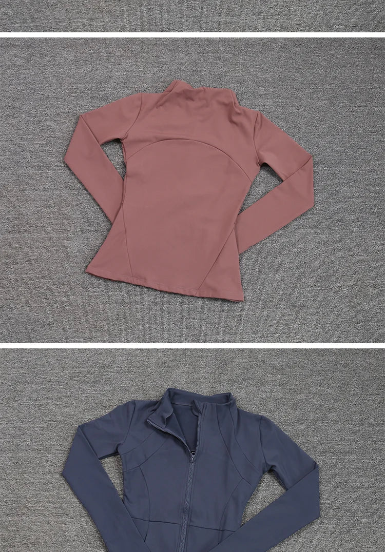 Women's Sport Zip Jacket – Quick-Dry Breathable Running & Yoga Top