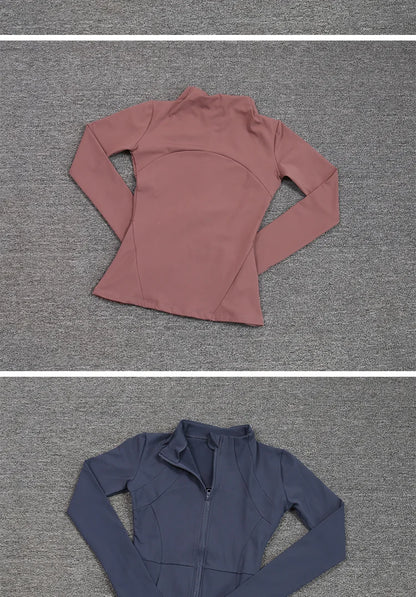 Women's Sport Zip Jacket – Quick-Dry Breathable Running & Yoga Top