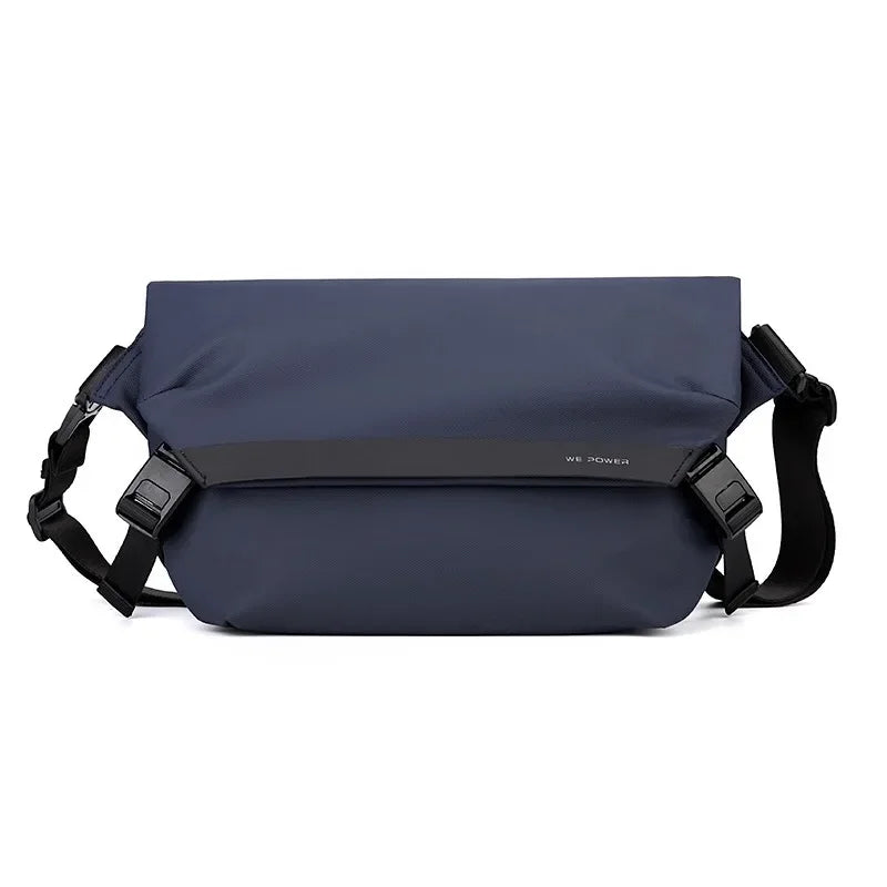 New Versatile Work Suit Shoulder Bag Men's Casual Single Crossbody Backpack Trendy Small Square Chest Bags Мужская сумка Bolsas