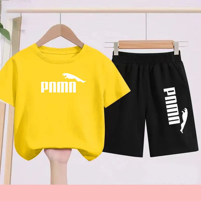 Summer 2 Piece Set 3-12 Age Children T-Shirt