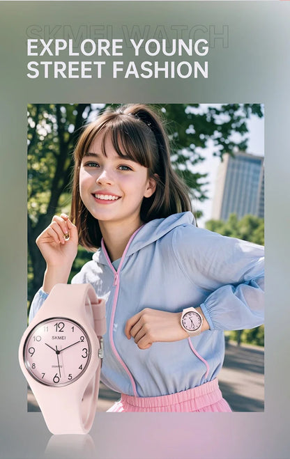 SKMEI 7091 Kids Quartz Wristwatch For Students Youth Cool Casual Creative Sport Children's Wtatch Relogio Fashion Watches