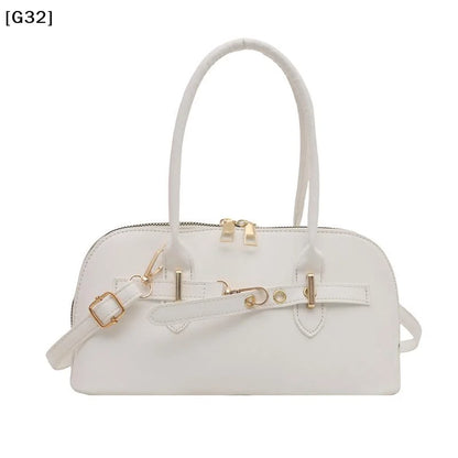 Women's Fashionable Handbag Retro Style Crossbody Bag For Commuting Soft PU Shoulder Bag[G32]