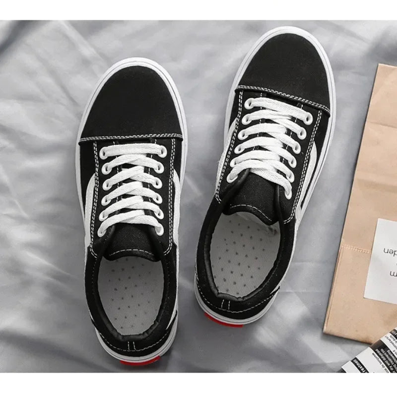 Women Outdoor Breathable Skateboarding Canvas Walking trainers Youth Students Flat Jogging Sneakers Low Upper White Shoes Tennis