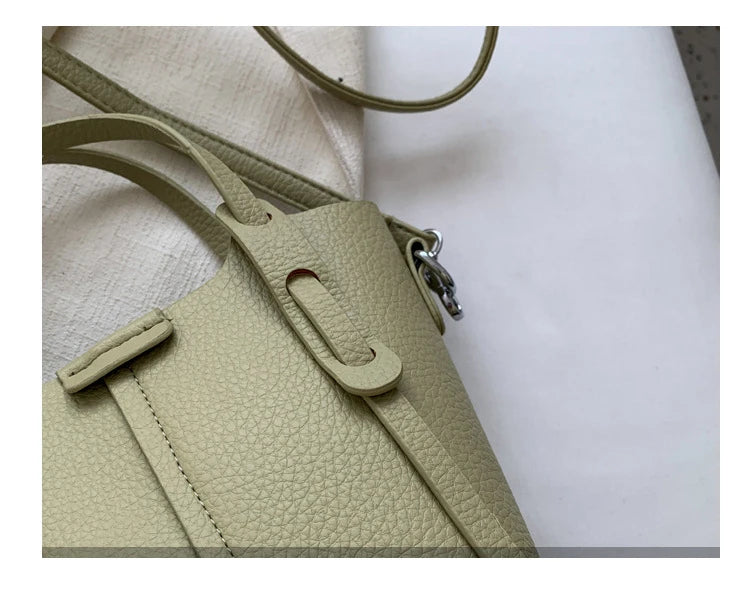 Bucket Handbags Women 2026 New Large Capacity Shoulder Crossbody Bags Luxury Designer Ladies Texture Leatrher Tote Bags