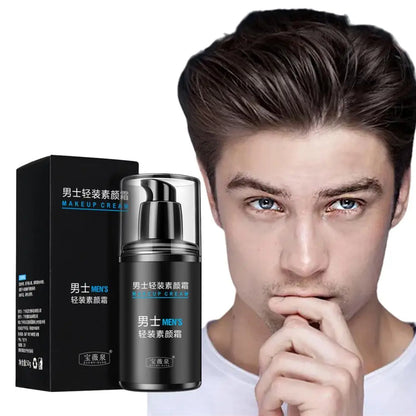 50g Men's Natural Makeup Cream Not Sticky Face Foundation Moisturizing Remove Darken Skin Care Gel Improve Shrink Pore Oil