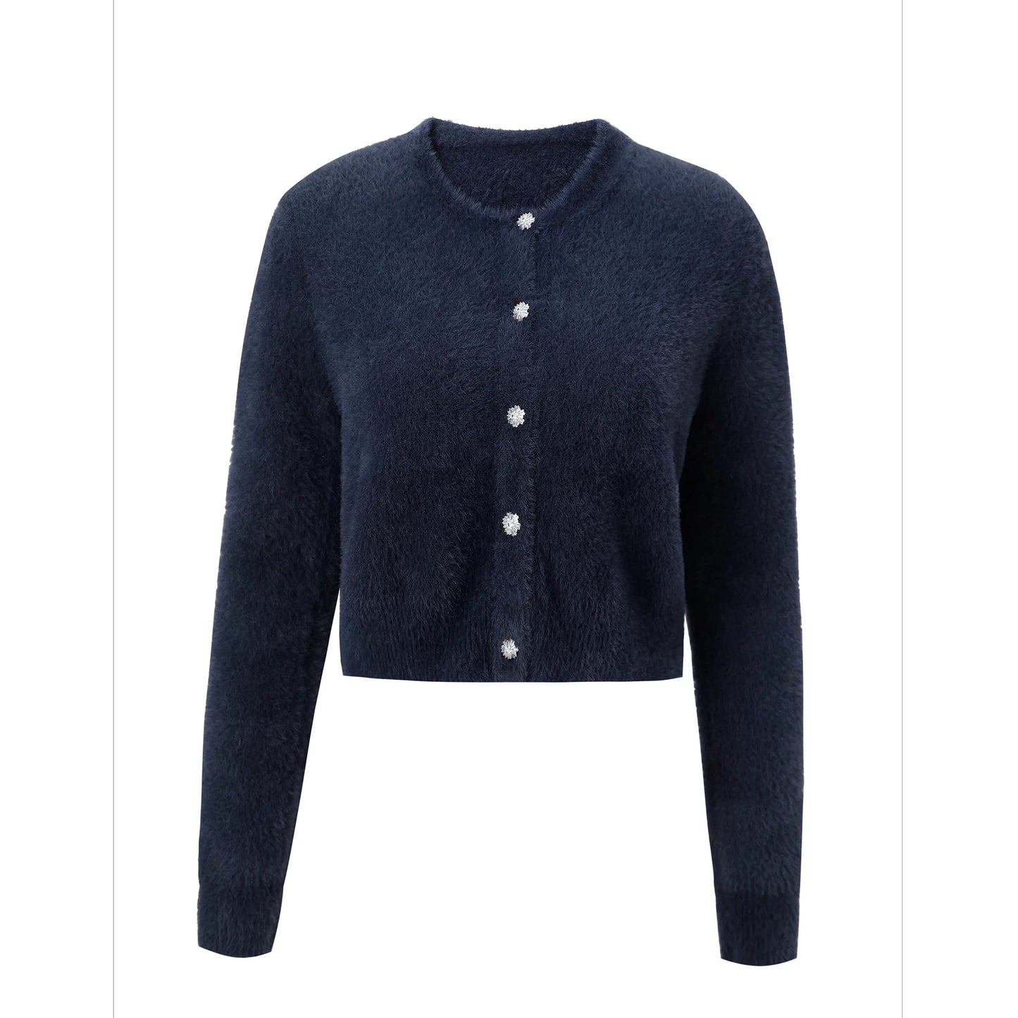 AP Mulheres 2026 Outono e Inverno Mohair Cardigan Senhora Personalizado