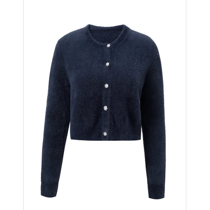 AP Mulheres 2026 Outono e Inverno Mohair Cardigan Senhora Personalizado