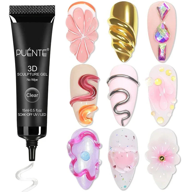 30ML Glitter Poly Nail Gel Hema Free Pink Glitter Acrylic Gel Finger Extension Nail Gel Semi-Permanent Nail Varnish For Manicure