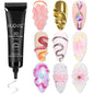 30ML Glitter Poly Nail Gel Hema Free Pink Glitter Acrylic Gel Finger Extension Nail Gel Semi-Permanent Nail Varnish For Manicure