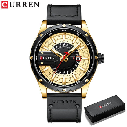 CURREN Brand Quartz Watch Men New Fashion Waterproof Casual Business Military Men Watch Auto Date Watches Relogio Masculino
