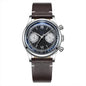 ADDIESDIVE 38mm Chronograph Quartz Watch 60min Business 100m Diving Men's Leather Watches Bubble Dome Mirror Retro Wristwatches