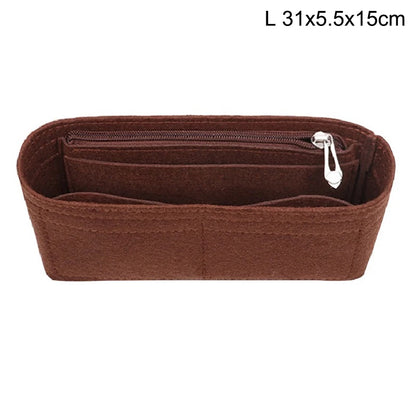 1PC Felt Insert Bag Organizer Makeup Organizers Liner Perfect for Brand Women's Handbags For And Cosmetic Bags