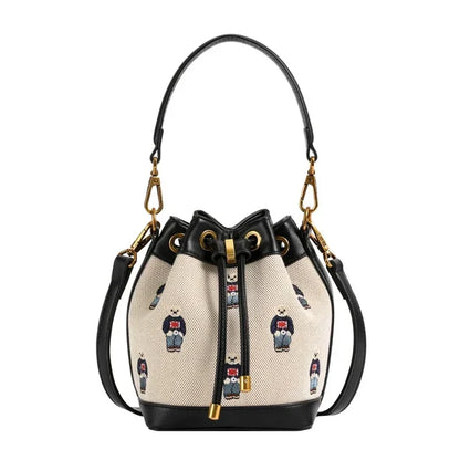 Drawstring Bucket Bag Large Capacity Women's Handheld Crossbody Messenger Bag Large Capacity Handheld Shoulder Armpit Bag