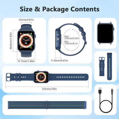Blackview 2025 R30 Max Smartwatch with Flashlight 1.91'' TFT Screen Health Monitoring Bluetooth Call Watches for Men Women Gifts