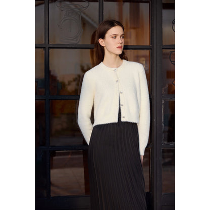 AP Mulheres 2026 Outono e Inverno Mohair Cardigan Senhora Personalizado