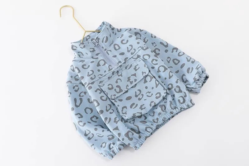 Baby Boys Girls Clothes stamp Cotton T-Shirt Pants 2Pcs/sets