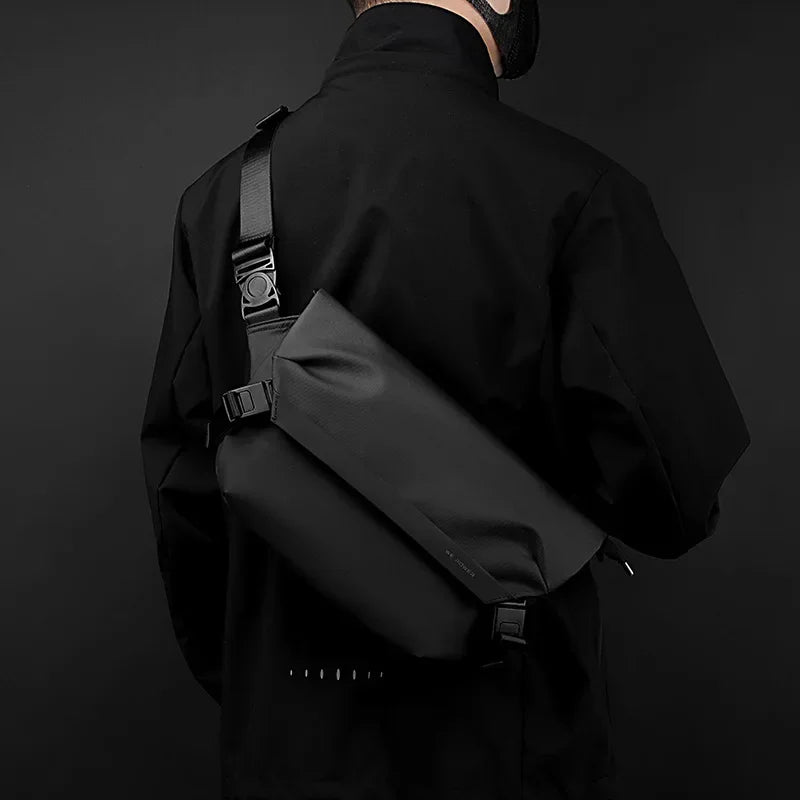 New Versatile Work Suit Shoulder Bag Men's Casual Single Crossbody Backpack Trendy Small Square Chest Bags Мужская сумка Bolsas
