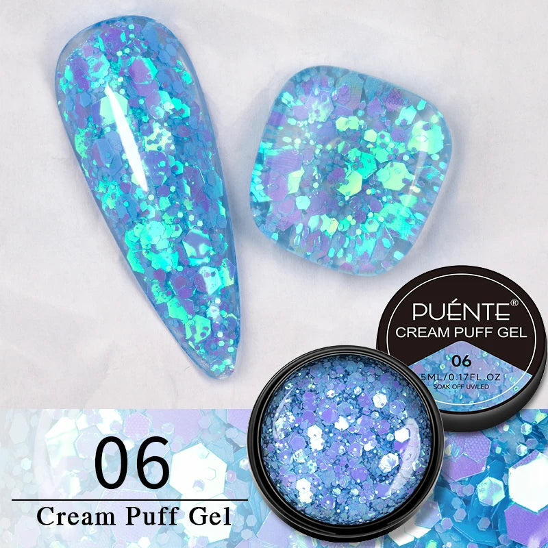 30ML Glitter Poly Nail Gel Hema Free Pink Glitter Acrylic Gel Finger Extension Nail Gel Semi-Permanent Nail Varnish For Manicure