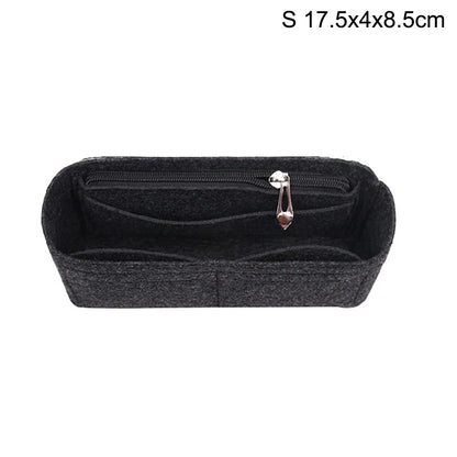 1PC Felt Insert Bag Organizer Makeup Organizers Liner Perfect for Brand Women's Handbags For And Cosmetic Bags
