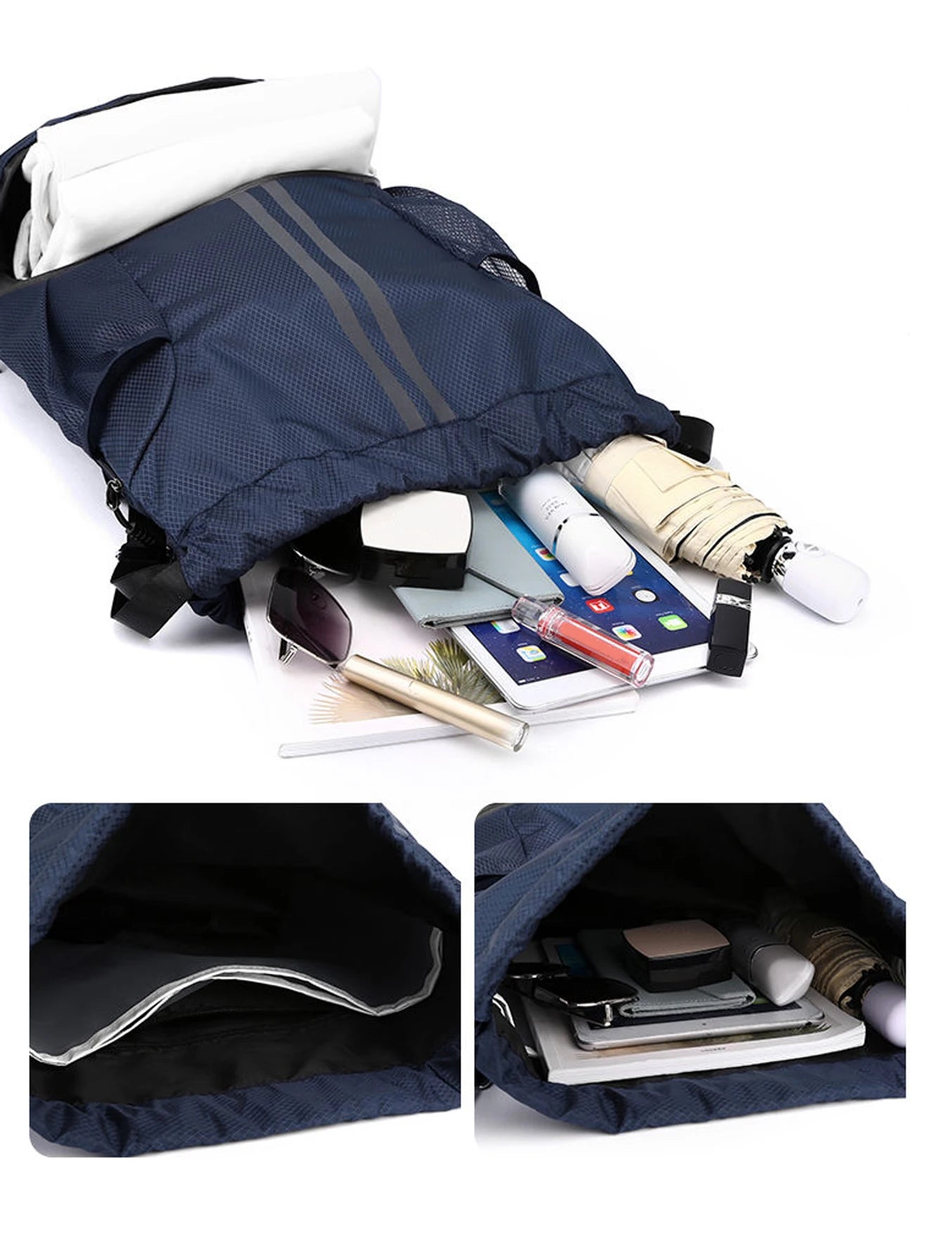 Sport Drawstring Backpack – Dry & Wet Separation Gym Bag