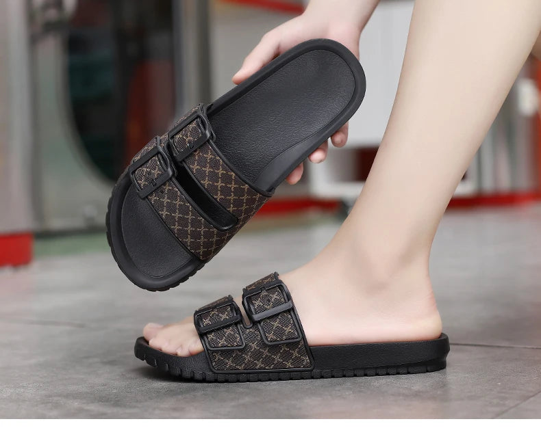 Moda casual flip-flops masculino verão eva sandálias esportivas de sola macia 2024 nova tendência confortável antiderrapante chinelos de praia