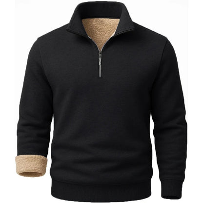 3 Pack Men's Long Sleeve Zip Thick Pullover Winter Warm Sherpa Lined TShirt Men Autumn Outdoor Heavyweight Sweatshirts US SIZE