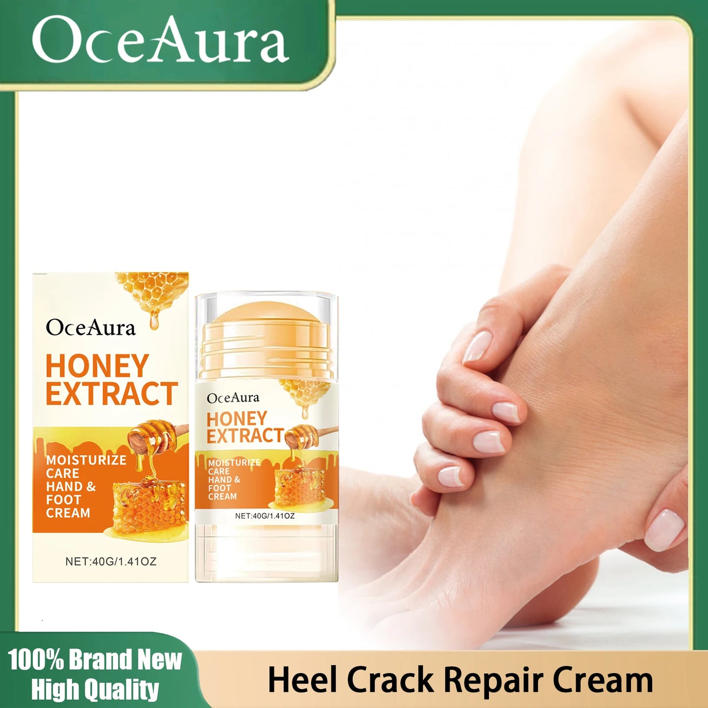 Honey Moisturizing Stick for Hand Foot Skin Care Deep Hydrating Anti Drying Chapping Soften Calluses Heel Cracked Repair Cream