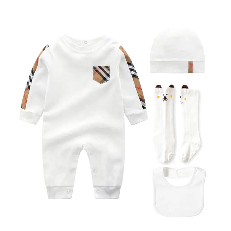 Girl  Clothes Plaid Pattern ,Baby Jumpsuit