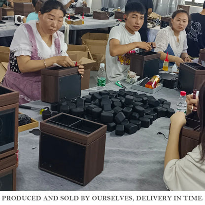 6 Slots Rechargeable for Watch Winder USB Powered Mechanical Watches Holder Wood Case Winding Cabinet Storage Display Box