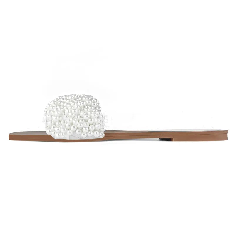 Luxury White String Bead Women