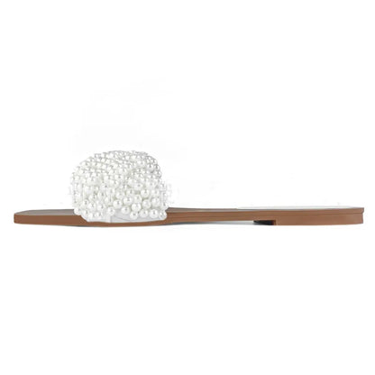 Luxury White String Bead Women