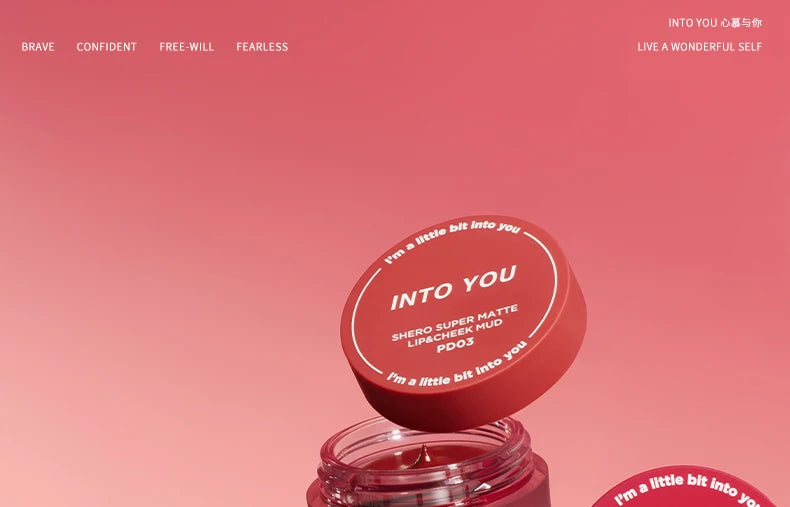 Into You Canned Lip Mud Matte Velvet Whitening Long lasting Lipstick Frost Lip Glaze Natural Bare Color