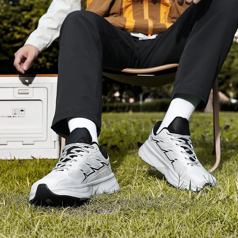Wide Toe Men Running Sneakers