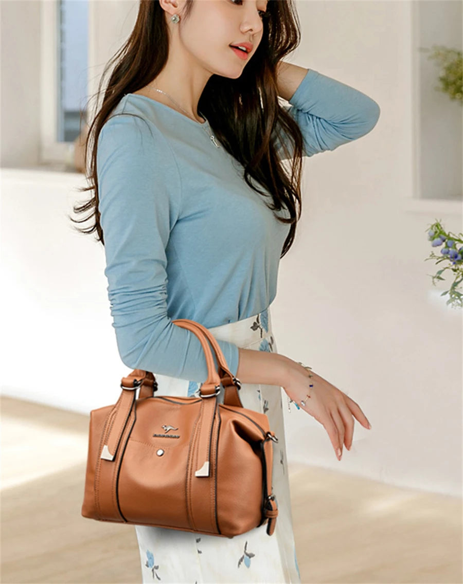 Luxury Handbags Woman Bags Designer Big Shoulder Bags for Women's 2024 Trendy Large Capacity Ladies Leather Hand Casual Tote Bag