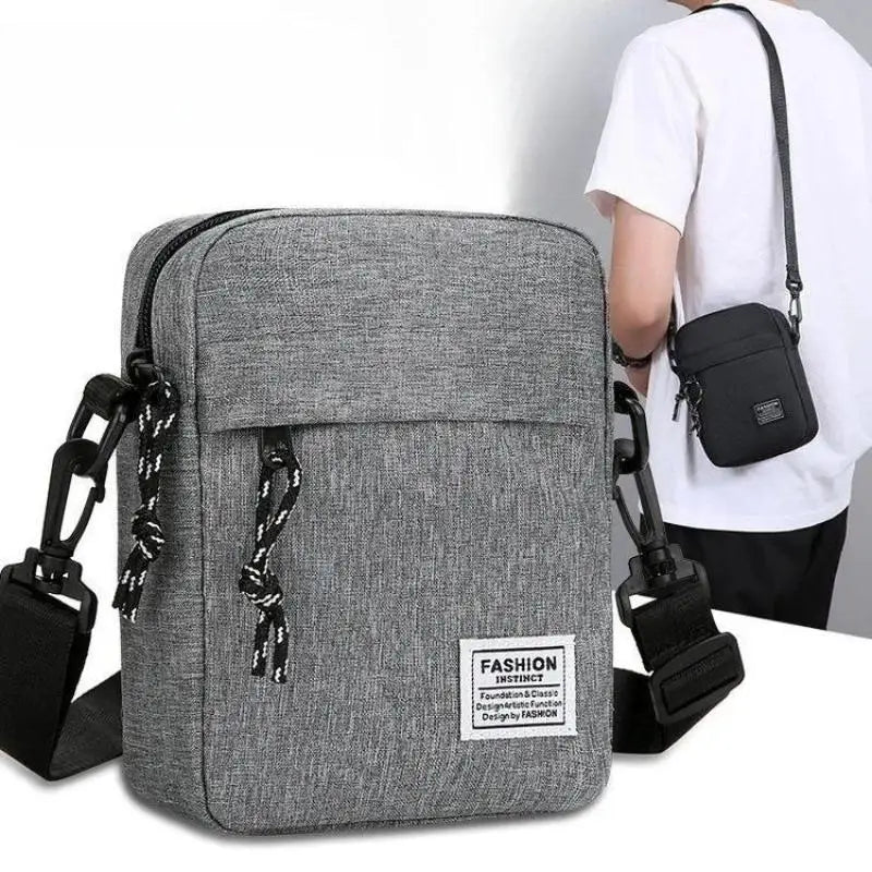 Men's Bag, Available In Single Shoulder Or Cross-body Design, Suitable For Daily Use During School. Made Of Nylon Material