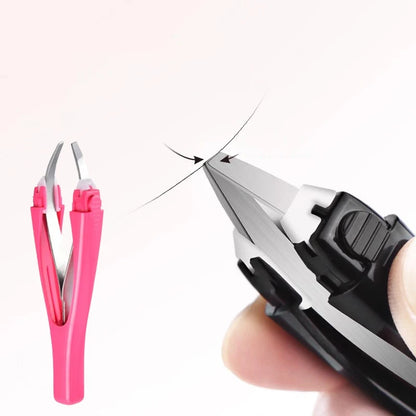 【Eyebrow Tweezer Automatic Retratable Face Hair Beard Removal Stainless Steel Anti Rust Beauty Hair Puller Makeup Tool】