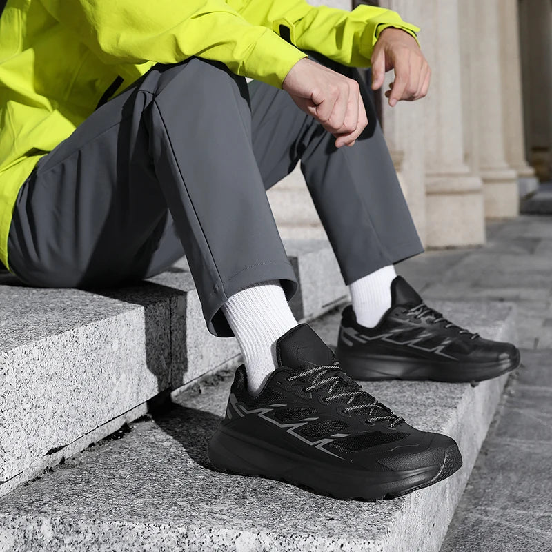 Wide Toe Men Running Sneakers