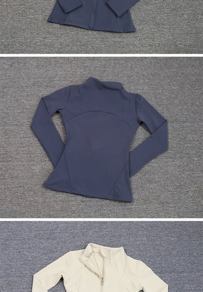 Women's Sport Zip Jacket – Quick-Dry Breathable Running & Yoga Top