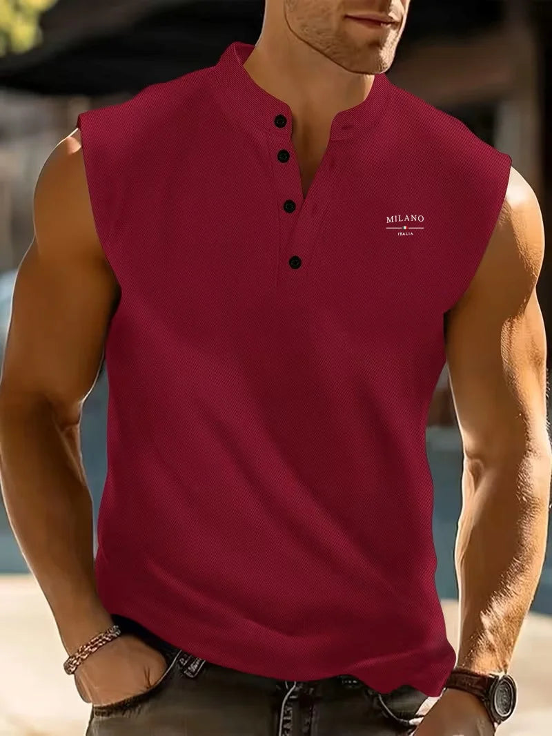 Summer Men's Casual Sleeveless T-Shirt Milano
