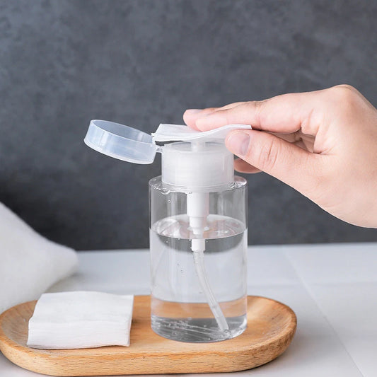 100/180ML Transparent Soap Empty Pump Bottle Gel Shampoo Toner Dispenser Portable Liquid Storage Container Bathroom Accessories
