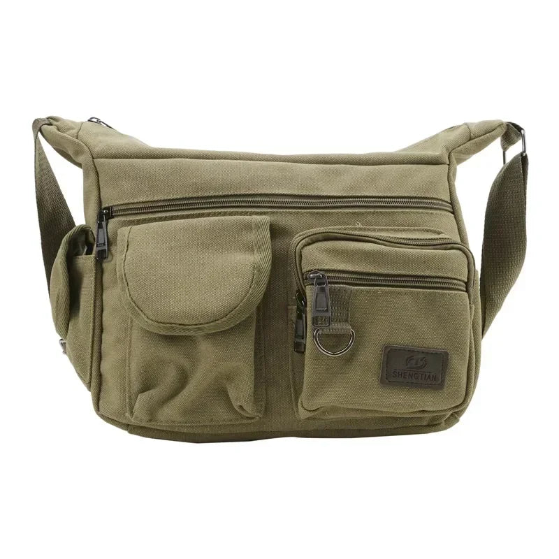 Casual Tote Travel Male Crossbody Bag Men's Canvas Shoulder Bags Luxury Messenger Bags Fashion High Quality Handbag Chest Bag