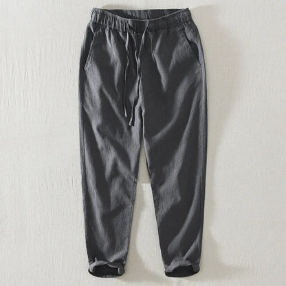 Summer New Casual Linen Ankle-length Pants for Men