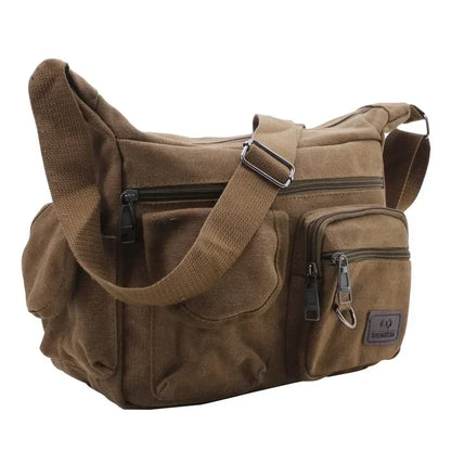 Casual Tote Travel Male Crossbody Bag Men's Canvas Shoulder Bags Luxury Messenger Bags Fashion High Quality Handbag Chest Bag
