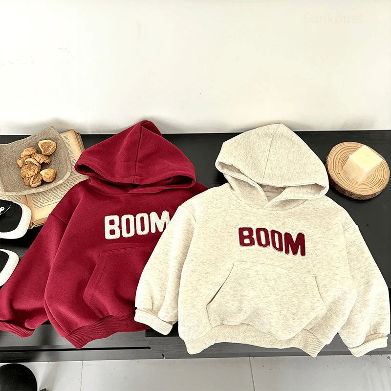 New Kids Hoodie with Letter Print Boys Girls