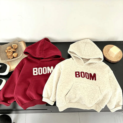 New Kids Hoodie with Letter Print Boys Girls