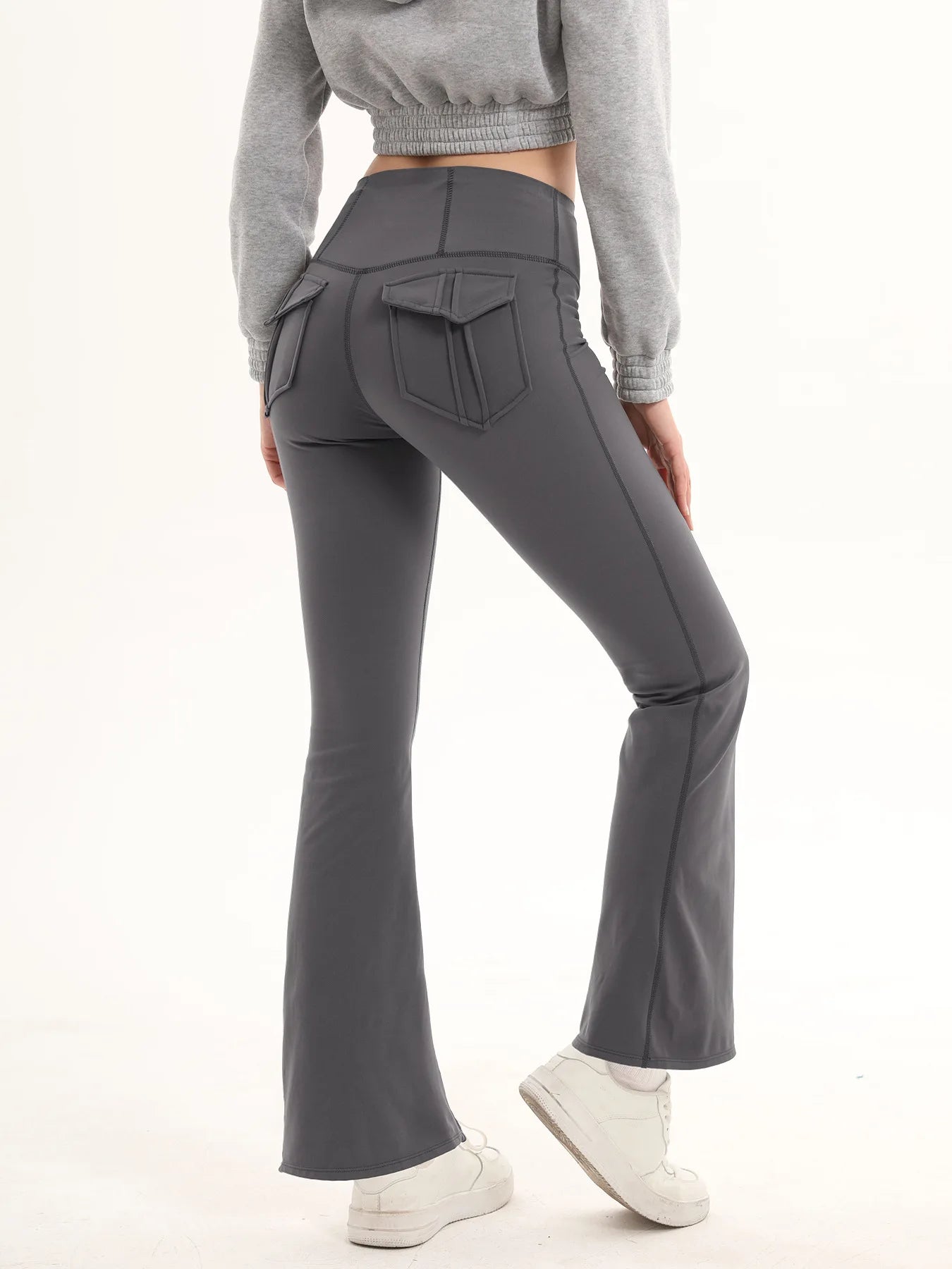 Women's High Waist Flare Yoga Pants – Tummy Control Bootcut Leggings