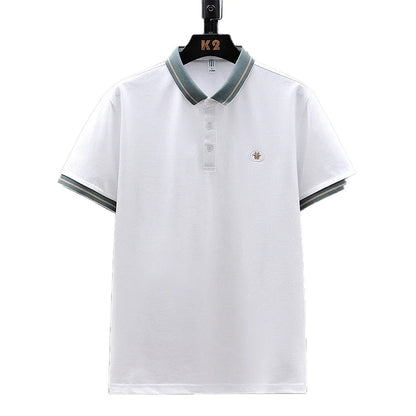 Men Polo Shirts Plus Size Loose Tops 50-140kg 6XL 7XL 8XL Spring Summer T-shirt 100% Cotton Big Size Men's Clothing 대사이즈 남성복